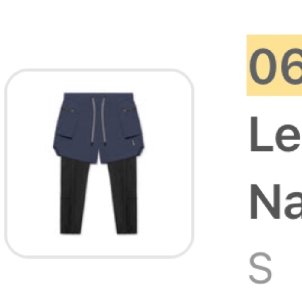 0688. Tetra-Lite™ 2-in-1 Legging Cargo Short - Navy/Black